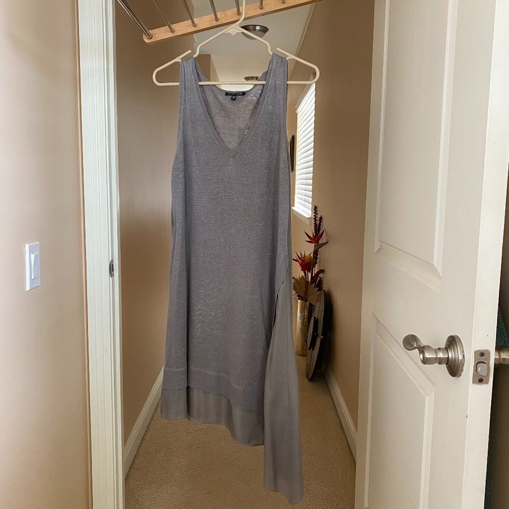 Eileen Fisher gray V-neck Sleeveless Tunic